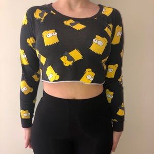 Simpson’s Cropped Long Sleeve Tee